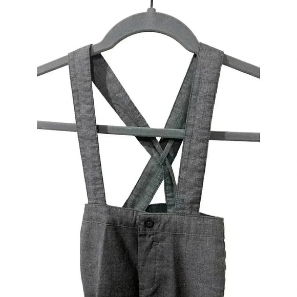 janie and jack grey overalls  new with tags size 18-24 months - Picture 2 of 4